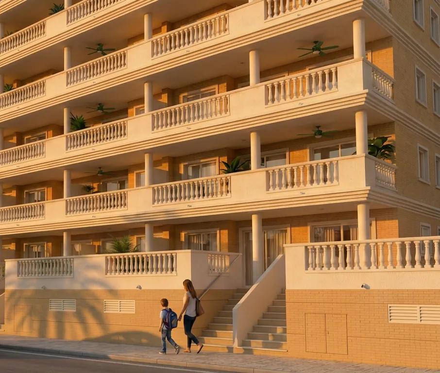 Imagen orientativa de la fachada del Residencial Marjal